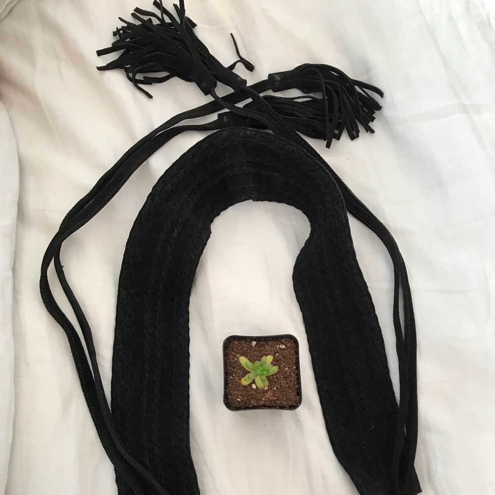 Maje wrap-tie belt